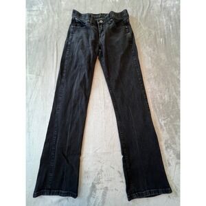 Wrangler Jeans Women 5/6 Black Q-Baby Ultimate Riding No Gap Waistband